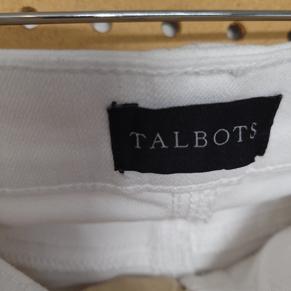 NWT TALBOTS SLIM WHITE ANKLE JEANS SIZE 2P - Picture 6 of 13